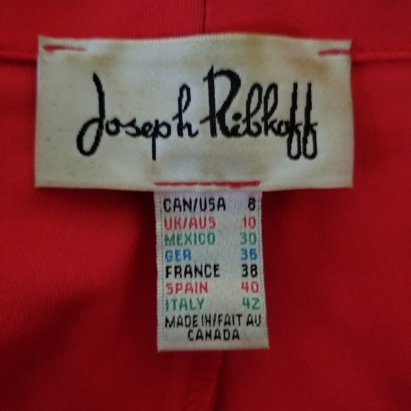 Joseph Ribkoff Orange Ruched Jacket Size 8 - Picture 2 of 11